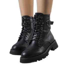 Botas de ecopiel negras de Narnclaedra negro