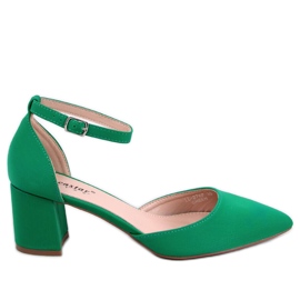 BM Zapatos de tacón bajo con punta abierta de Vonetta Green verde
