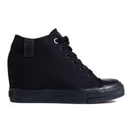 Deportivas de mujer negras con cuña oculta Big Star LL274034 negro Deportivas de mujer negras con cuña oculta Big Star LL274034 negro