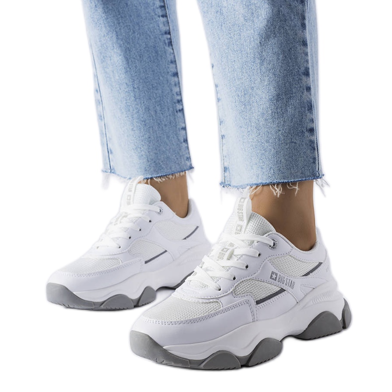 Deportivas Big Star blancas y grises JJ274579 blanco Deportivas Big Star blancas y grises JJ274579 blanco