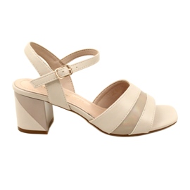 Sandalias elegantes en el puesto Sergio Leone SK897 Beige