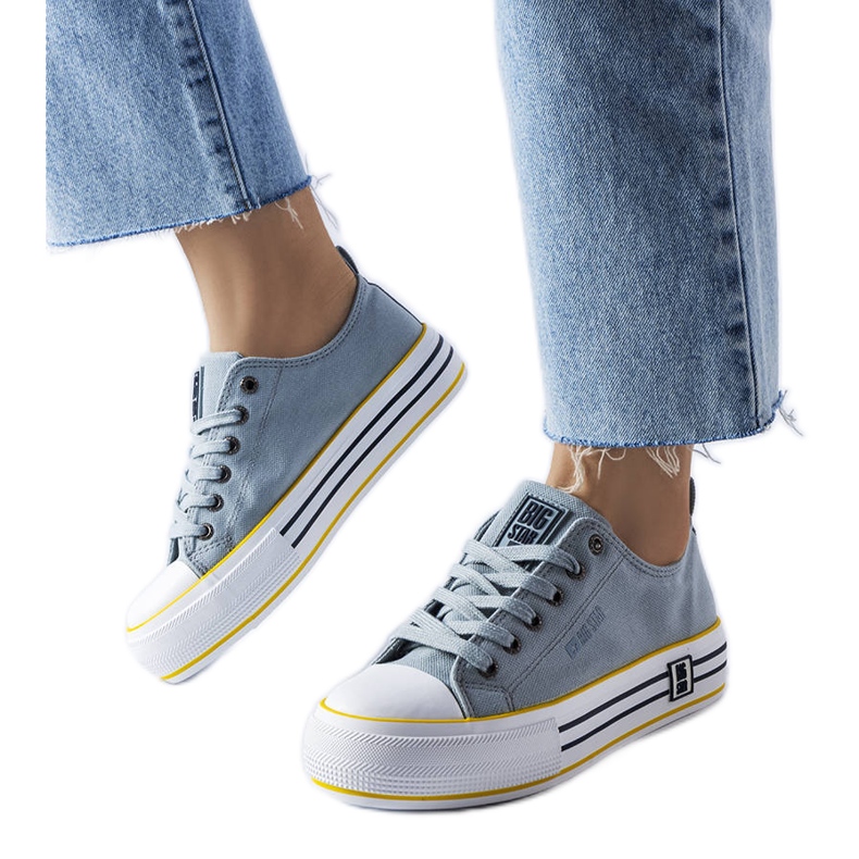 Zapatillas azules con plataforma de Big Star LL274183