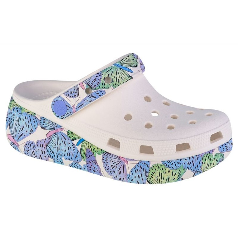 Zuecos Crocs Cutie Crush Butterfly Niños 208298-94S blanco