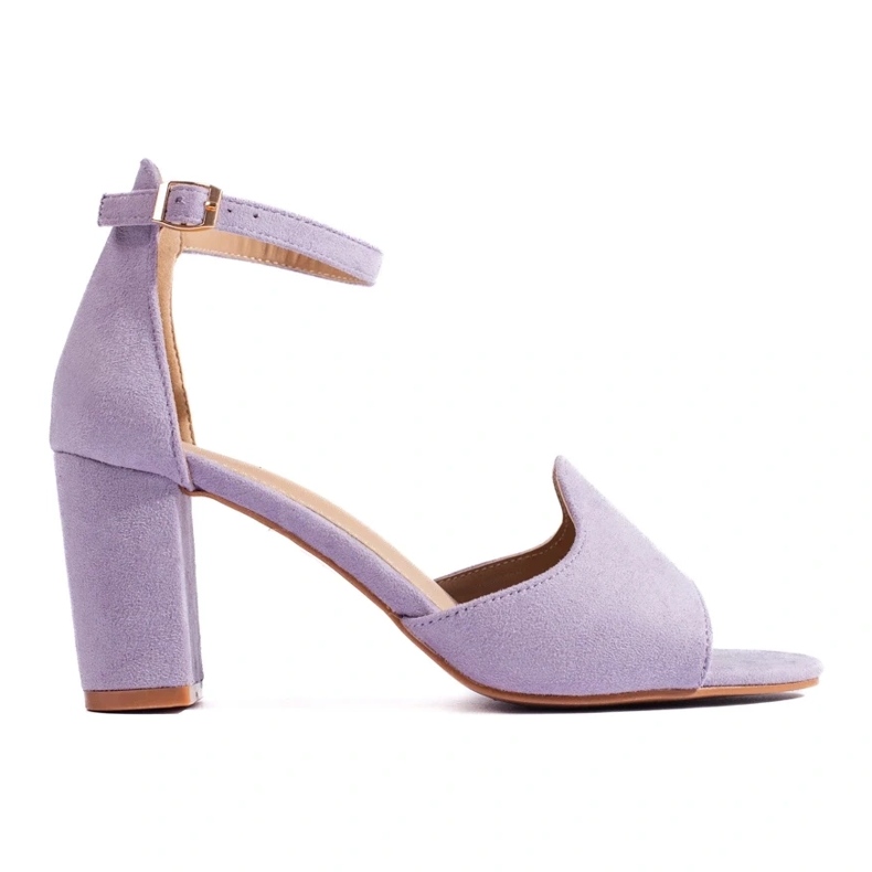 Sandalias de tacón de mujer moradas de W. Potocki violeta