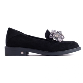 W. Potocki Mocasines de mujer en ante negro de Potocki W. Potocki Mocasines de mujer en ante negro de Potocki