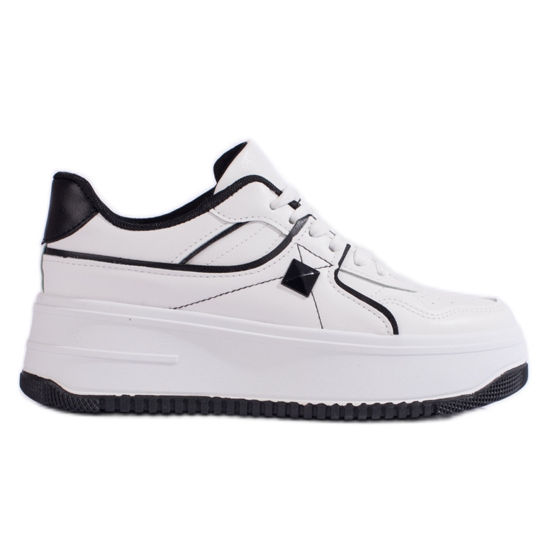 Deportivas mujer Shelovet blanco y negro