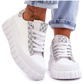 PG1 Deportivas Mujer Piel Plataforma Blanco Alison