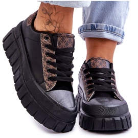 PG1 Deportivas Mujer Piel Plataforma Negro Alison PG1 Deportivas Mujer Piel Plataforma Negro Alison