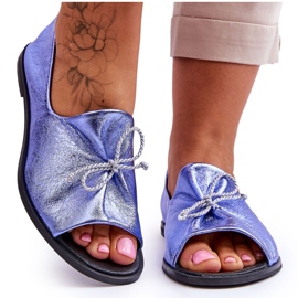 Bailarinas Mujer Piel Nicole 2660/066 Azul