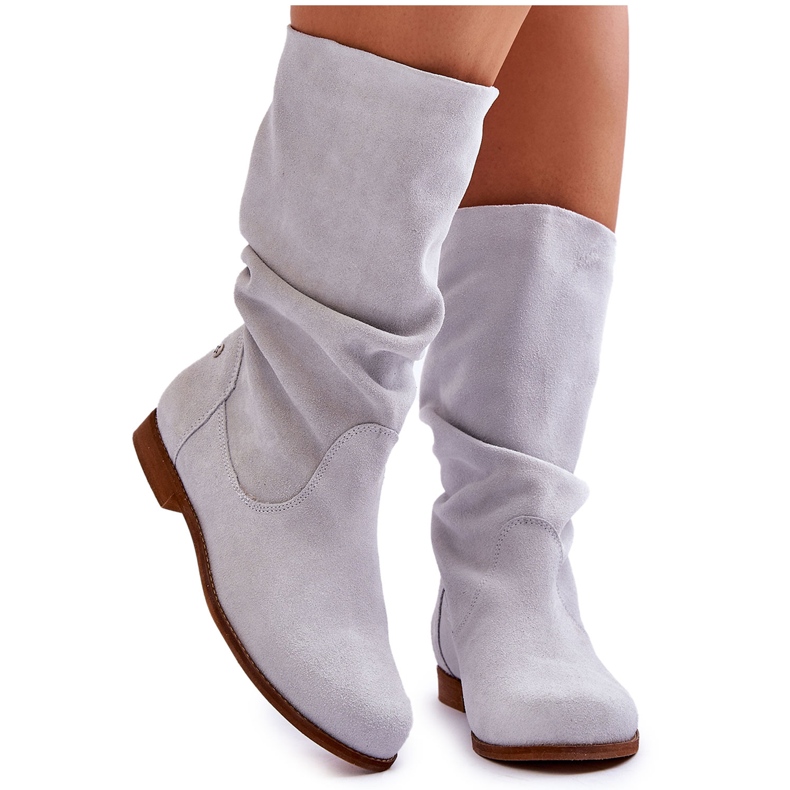Botas de Mujer en Ante Maciejka 05057-11 Menta Claro verde