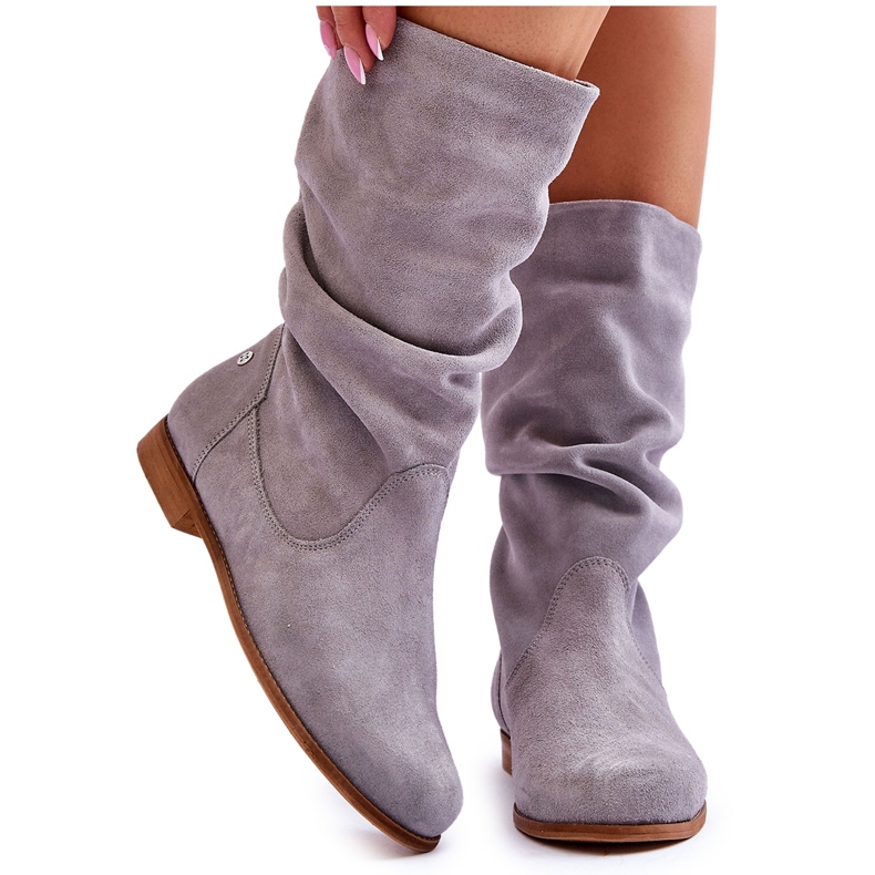 Botas Mujer Ante Maciejka 05057-13 Gris Botas Mujer Ante Maciejka 05057-13 Gris
