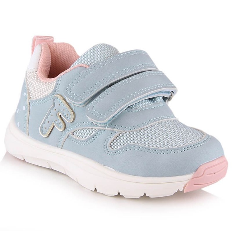 Deportivas velcro Miss Jr EVE421B menta azul