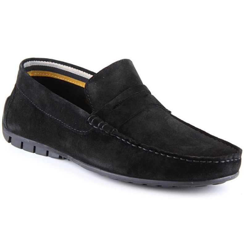 Mocasines de piel con ante Filippo M MP921 PAW442A zapatos negro