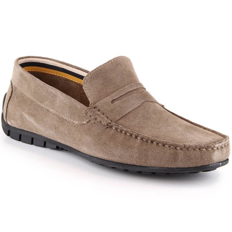 Mocasines de piel con ante Filippo M MP921 PAW442B zapatos beige