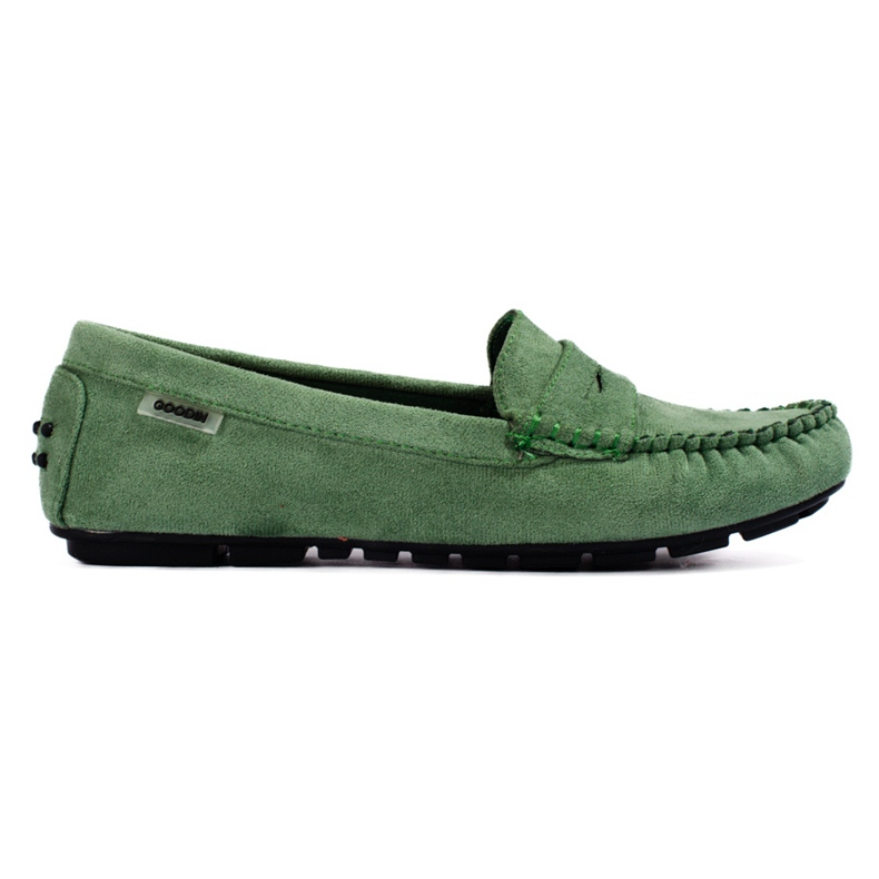 Mocasines mujer Shelovet ante verde