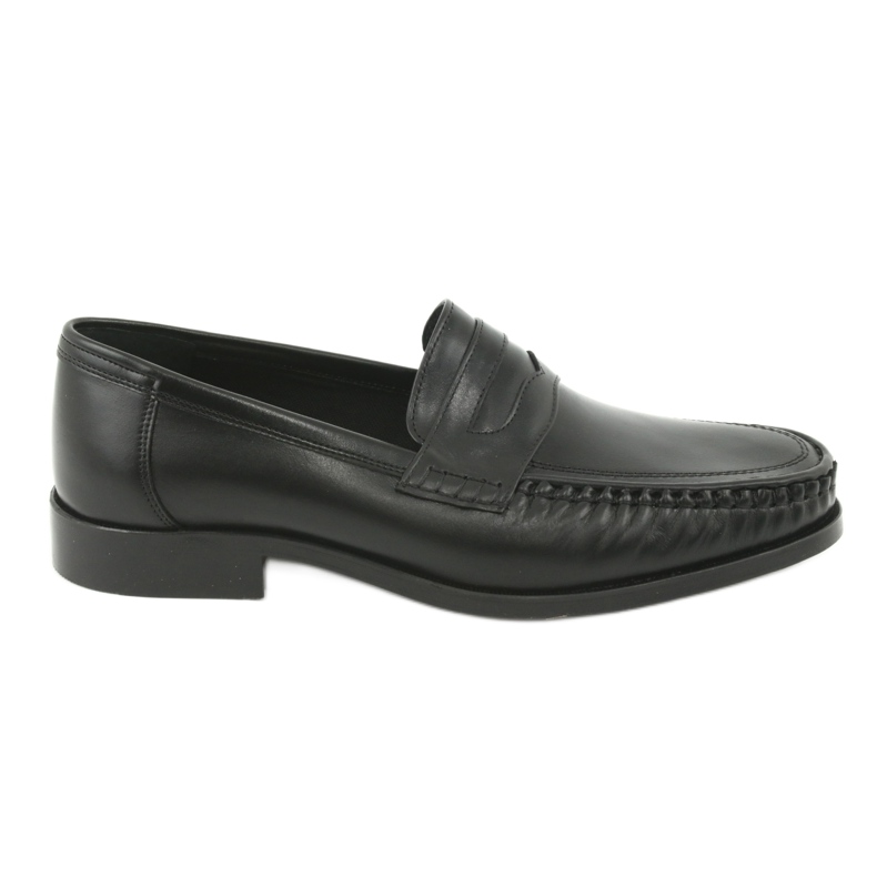 Pilbut Mocasines negros para hombres de Morello Black 01