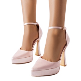 Zapatos de tacón beige de Lowell