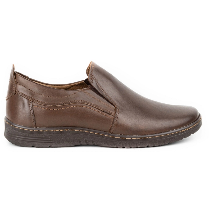 Olivier Zapatos mocasín hombre piel 727MP marrón