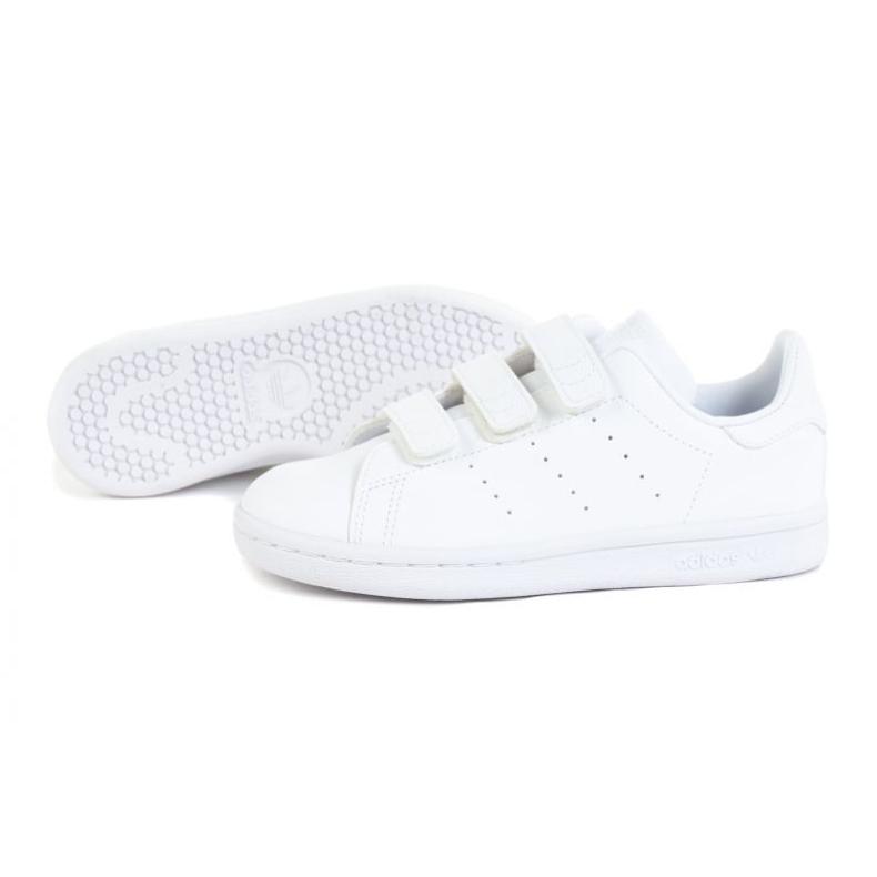Zapatillas deportivas Adidas Stan Smith FX7535 blancas con velcro blanco