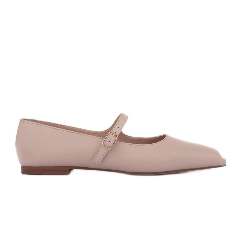 Marco Shoes Bailarinas estilo Mary Jane beige
