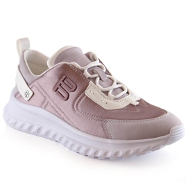 Bugatti Cómodas zapatillas deportivas de mujer en la plataforma Bagatti LL293057 rosa