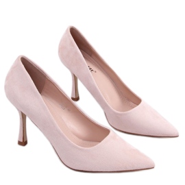 Stilettos mujer Giorgia Beige ante