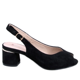 BM Sandalia tacón Venus Negro