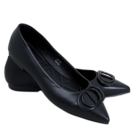 Bailarinas negras con punta de almendra Falana negro