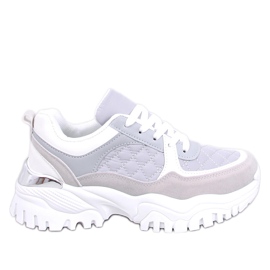 Deportivas cuña Ortega grises púrpura