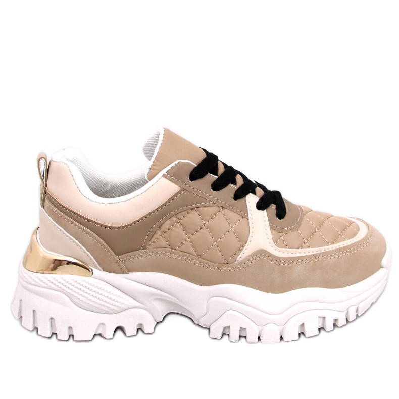 Deportivas cuña Ortega Khaki beige Deportivas cuña Ortega Khaki beige