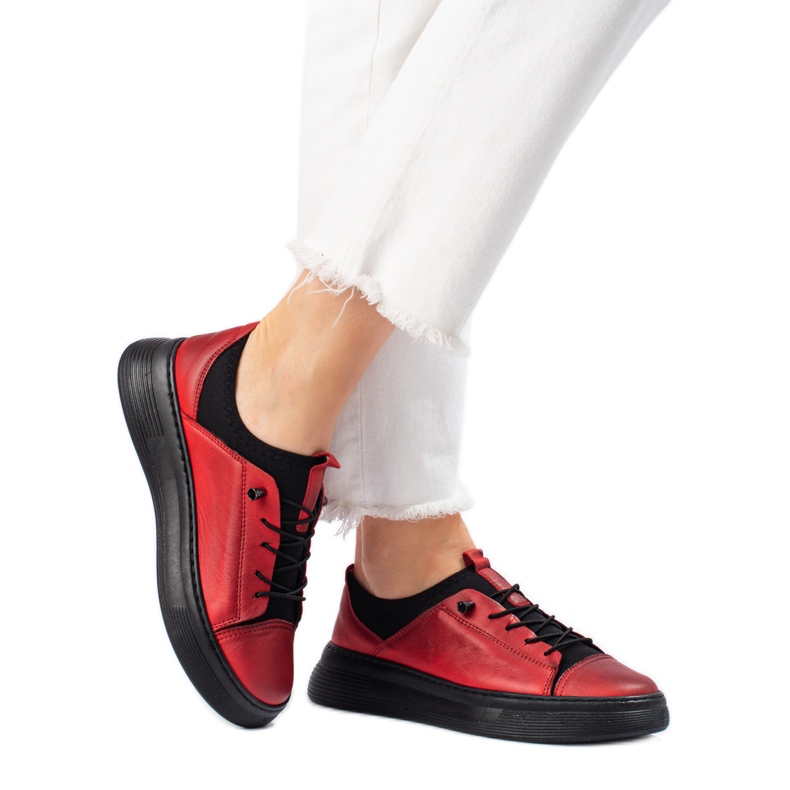 Zapatos mujer piel rojo T.Sokolski