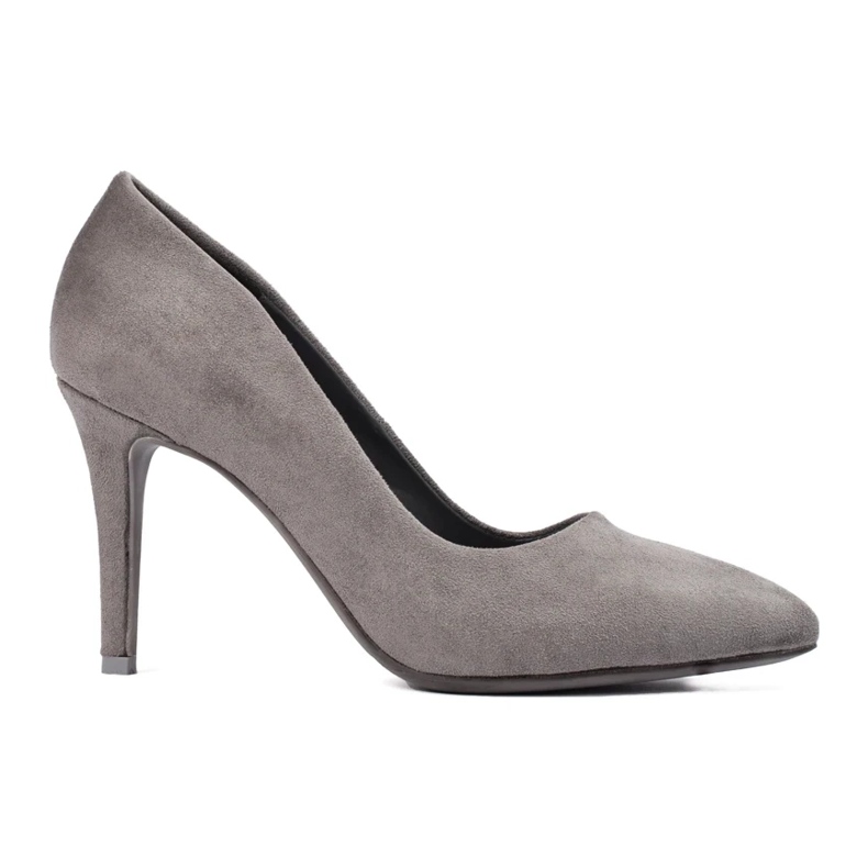 Zapatos de salón de mujer Shelovet en ante gris