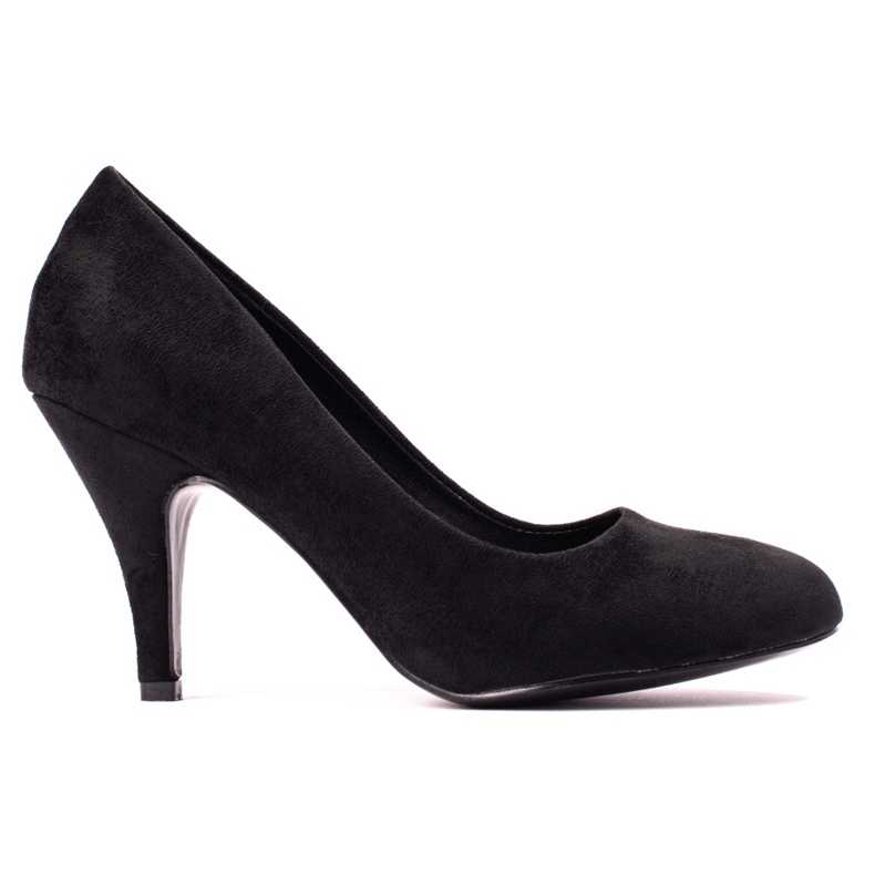 Zapatos de tacón clásicos en ante negro de Shelovet Zapatos de tacón clásicos en ante negro de Shelovet