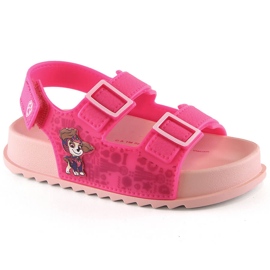 Sandalias rosas cómodas para niña Paw Patrol Zaxy JJ385015 07GR21BR rosado