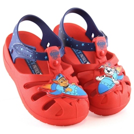 Cómodas sandalias infantiles perfumadas Paw Patrol Zaxy rojo JJ385044 01GR22BR