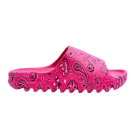 Zapatillas de mujer de moda en una plataforma masiva lorette fucsia rosa