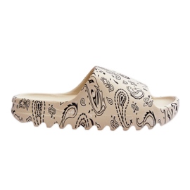 PS1 Zapatillas de mujer de moda en una plataforma masiva beige lorette