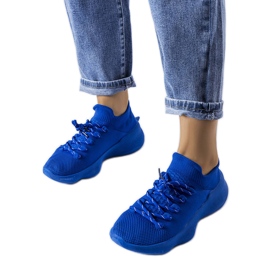 Deportivas de tejido azul Deportivas de tejido azul