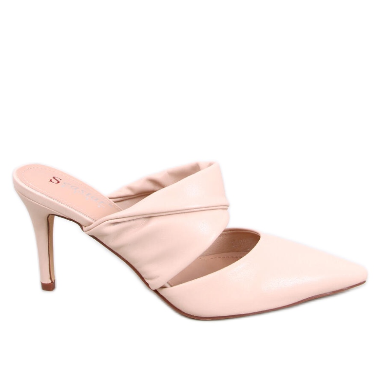 Charisse Sandalias beige con tacón de aguja