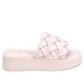 BM Sandalias cuña Inaba Beige