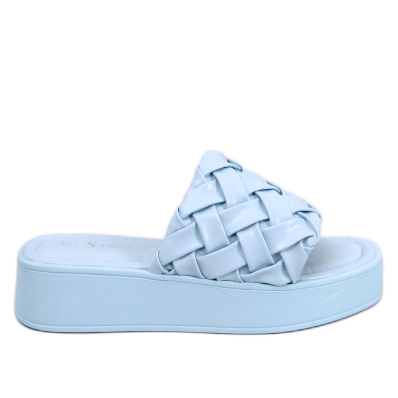 BM Sandalias cuña Inaba Azul