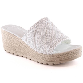 Sandalias mujer cuña blancas Artiker 52C1286 blanco