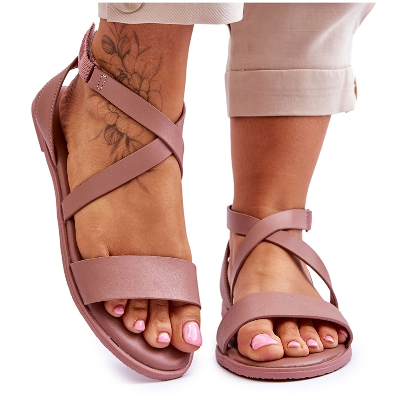 Sandalias Tobilleras Big Star LL274A163 Nude rosado
