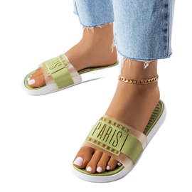 Zapatillas de goma verdes de París