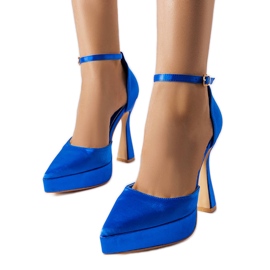 Zapatos de tacón azul de Lowell