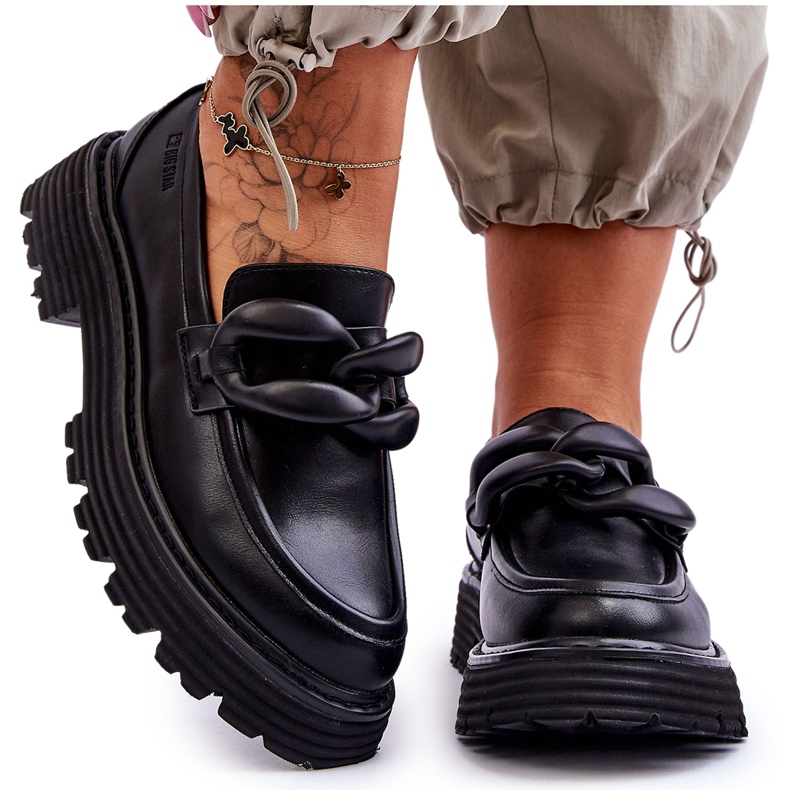 Zapatos Mocasines Piel Big Star LL274580 Negro Zapatos Mocasines Piel Big Star LL274580 Negro