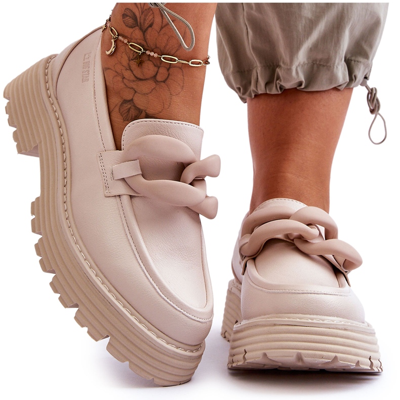 Mocasines de Piel Big Star Shoes LL274581 Beige Mocasines de Piel Big Star Shoes LL274581 Beige