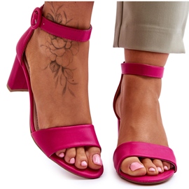 Sandalias femeninas en el Fuksja Post 20SD98-1617 Lexi rosa