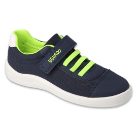 Befado deportivo infantil con velcro, azul marino y verde 451X004