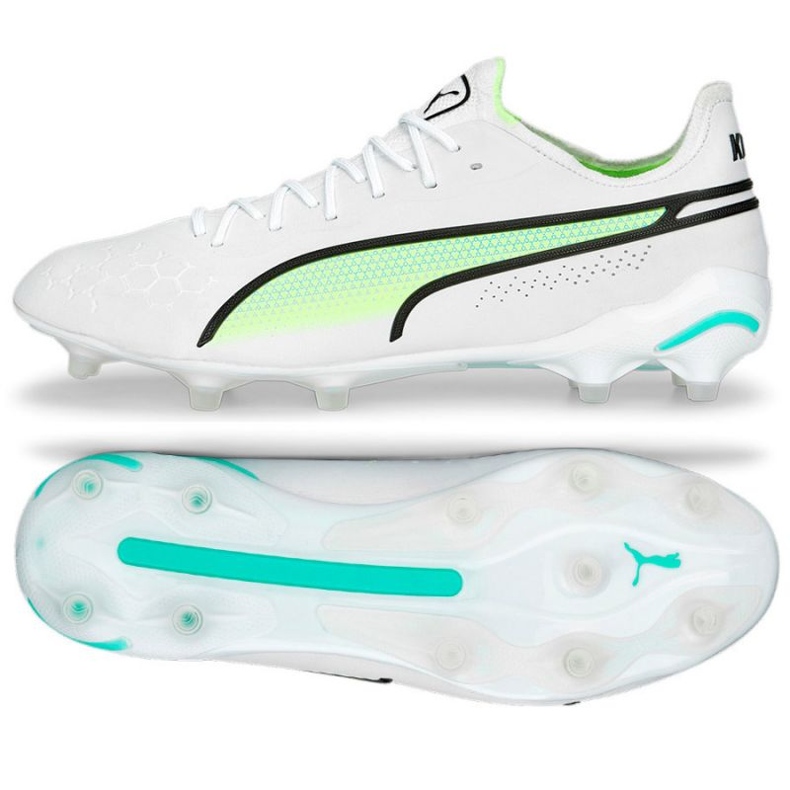 Puma King Ultimate FG/AG M 107097 03 zapatos blanco blanco